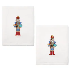 Nutcracker The Giver Embroidered Hand Towel Set of 2