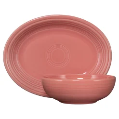 2-Piece Serve Set 11 5/8 Inch Oval Platter & 38 OZ Bistro Bowl