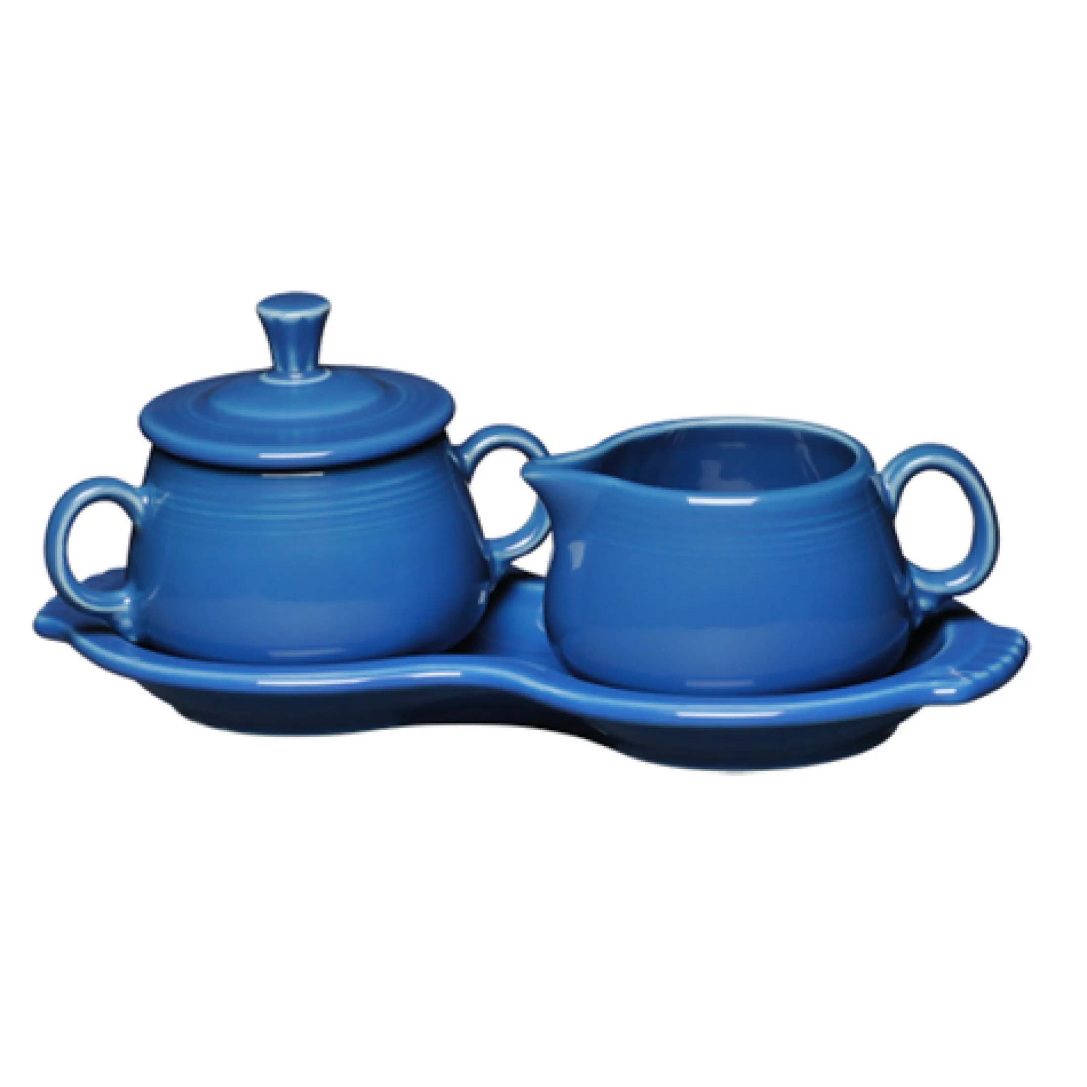4-Piece Sugar Bowl and Creamer Set with Tray