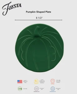 Pumpkin Shaped Plate 8 1/2 Inch