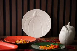 Pumpkin Shaped Plate 8 1/2 Inch