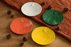 Pumpkin Shaped Plate 8 1/2 Inch