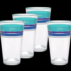 Retired 16 oz. Fiesta® Edgeline Coastal Cooler Glass - Set of 4