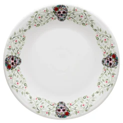Retired Chop Plate SKULL AND VINE Sugar Border