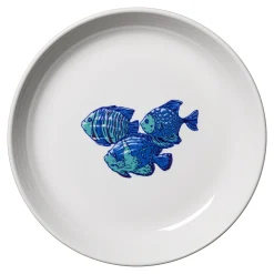 Retired Coastal Fish Coupe 8 1/2 Inch Luncheon Bowl 26 OZ