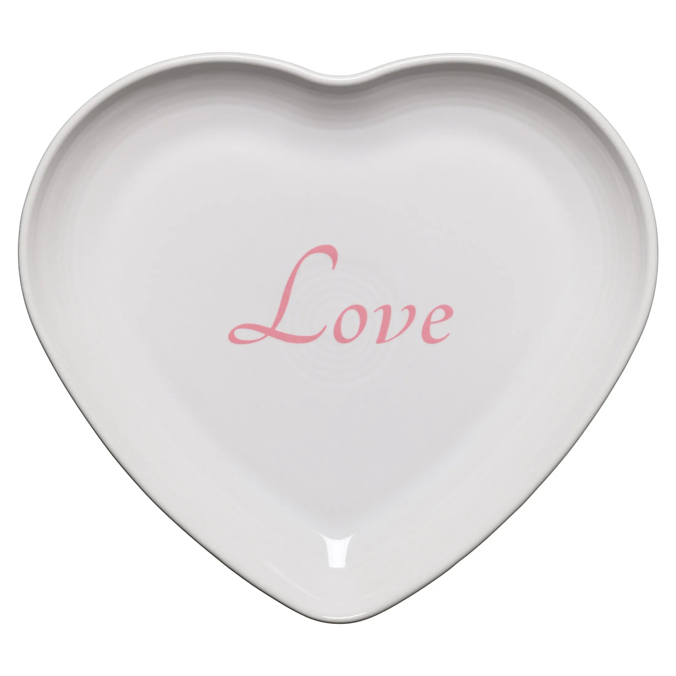 Retired Love 9 Inch Heart Shaped Plate