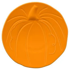 Retired Pumpkin Shaped Plate 8 1/2 Inch