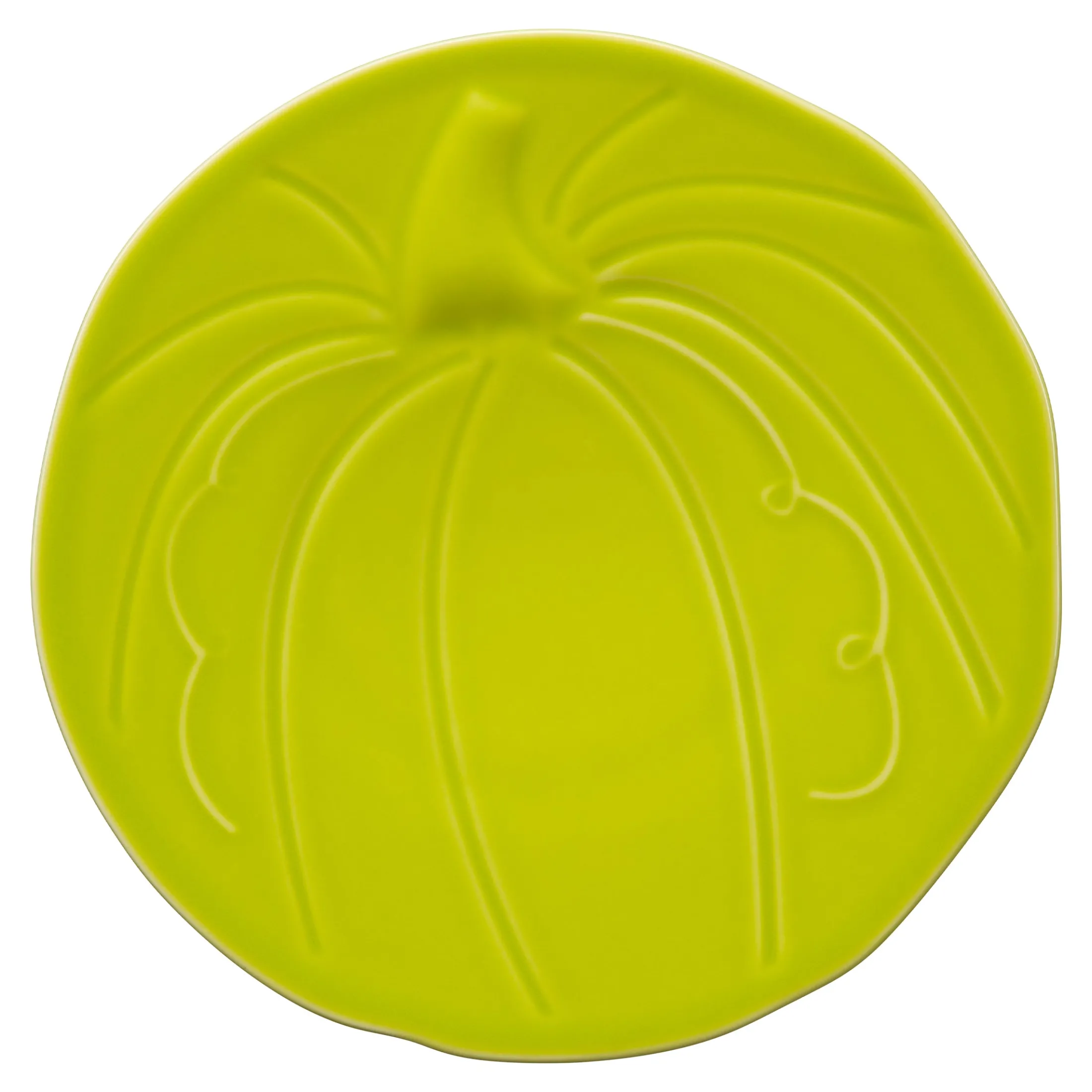 Retired Pumpkin Shaped Plate 8 1/2 Inch