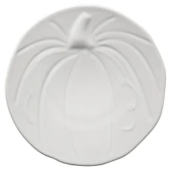 Retired Pumpkin Shaped Plate 8 1/2 Inch