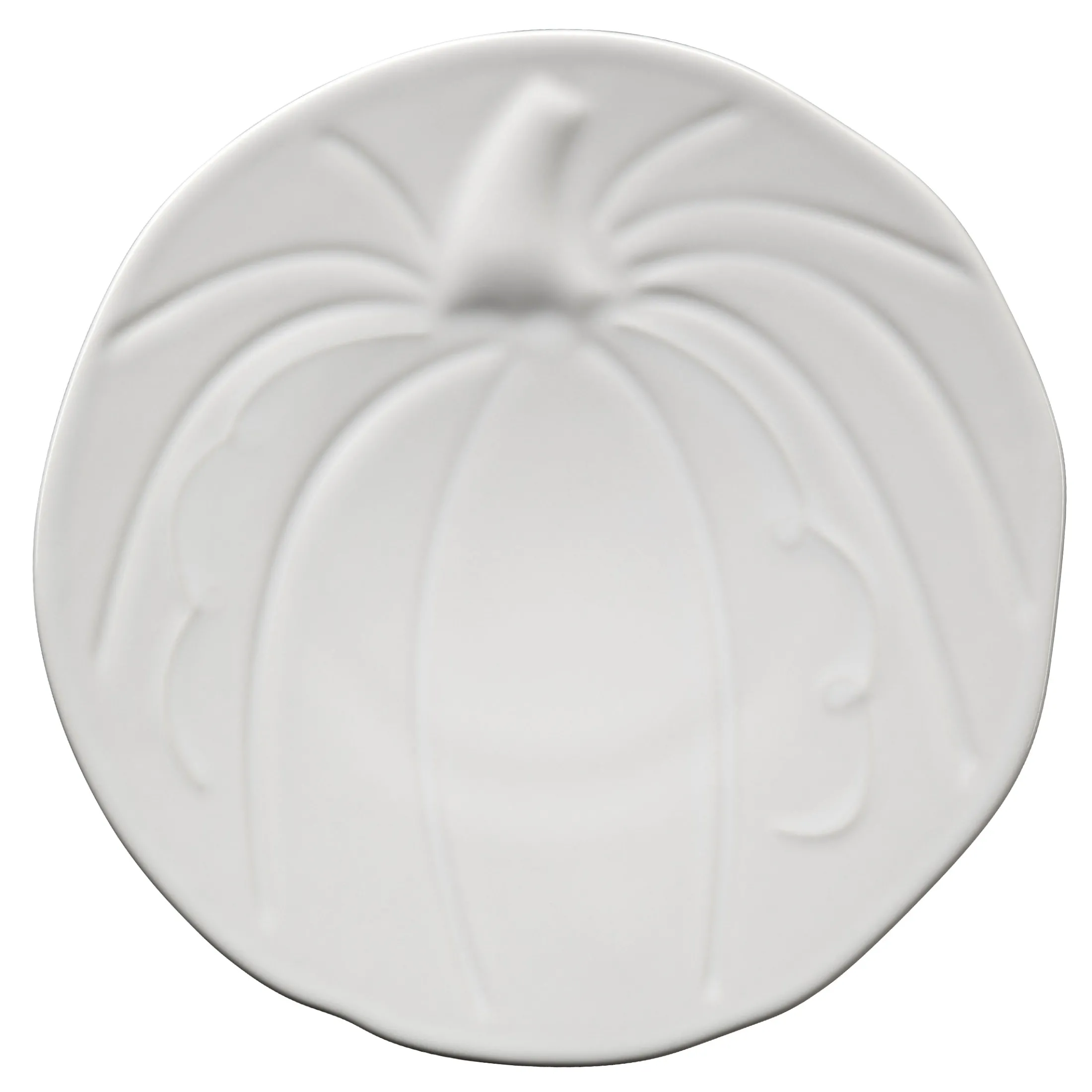 Retired Pumpkin Shaped Plate 8 1/2 Inch