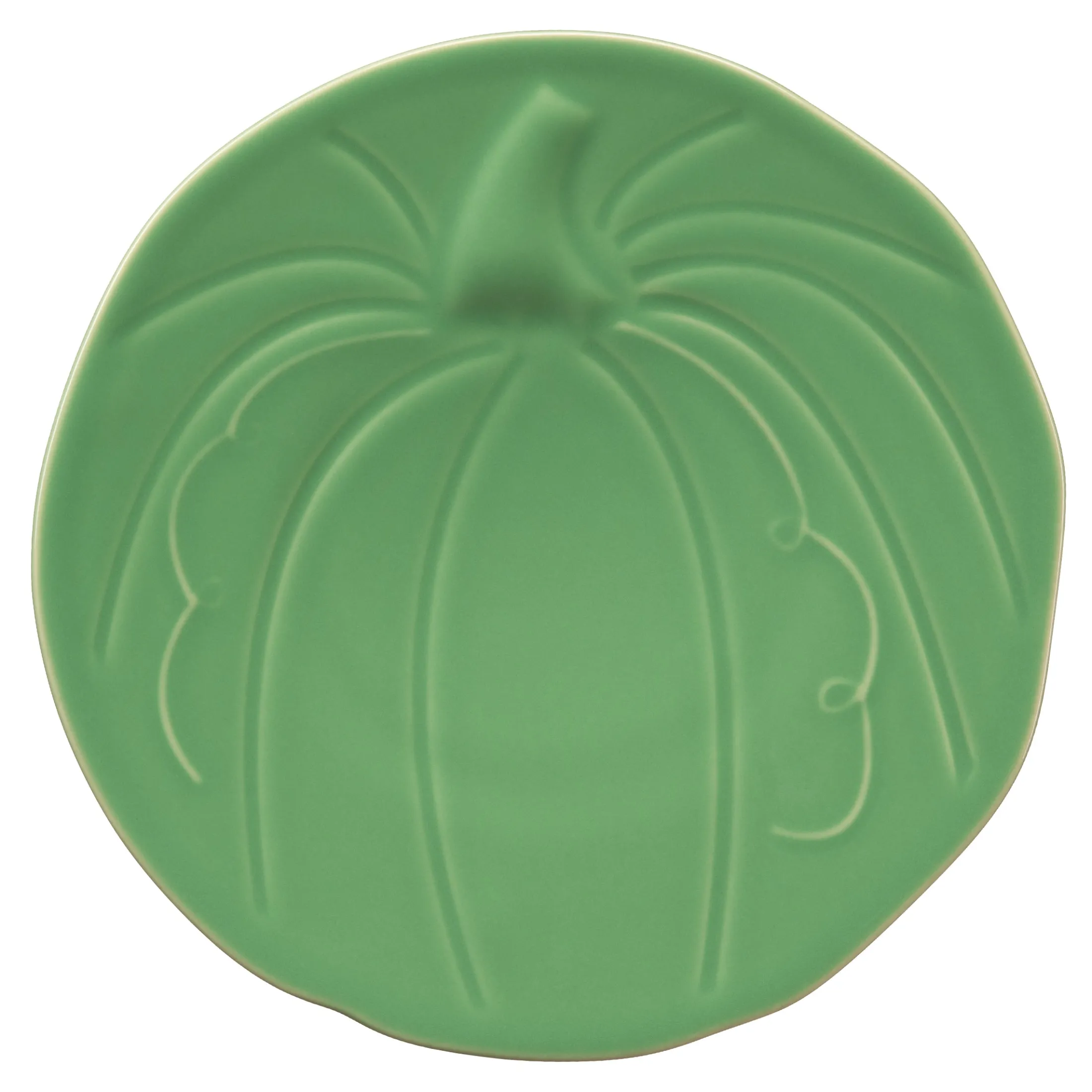 Retired Pumpkin Shaped Plate 8 1/2 Inch