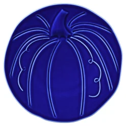 Retired Pumpkin Shaped Plate 8 1/2 Inch