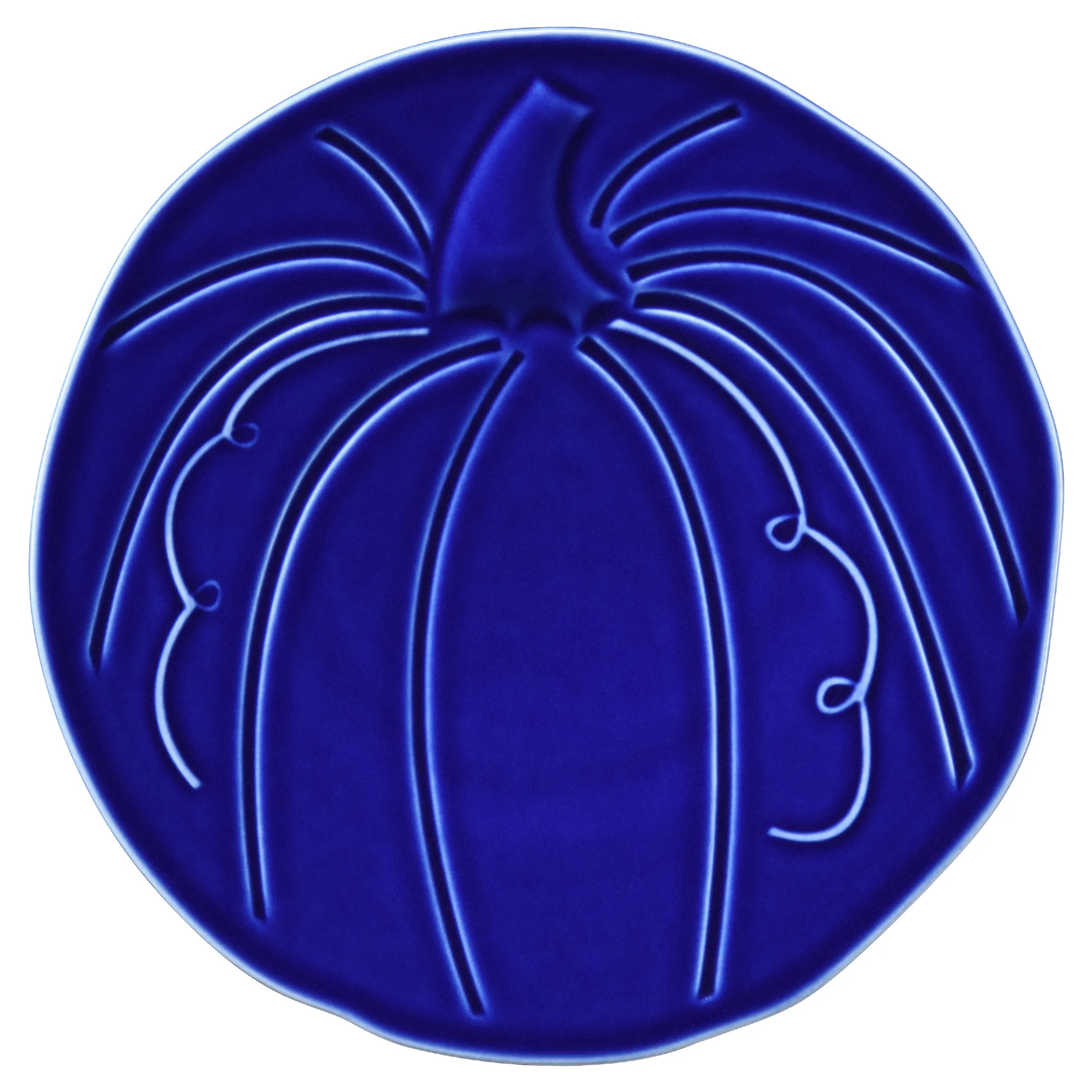 Retired Pumpkin Shaped Plate 8 1/2 Inch