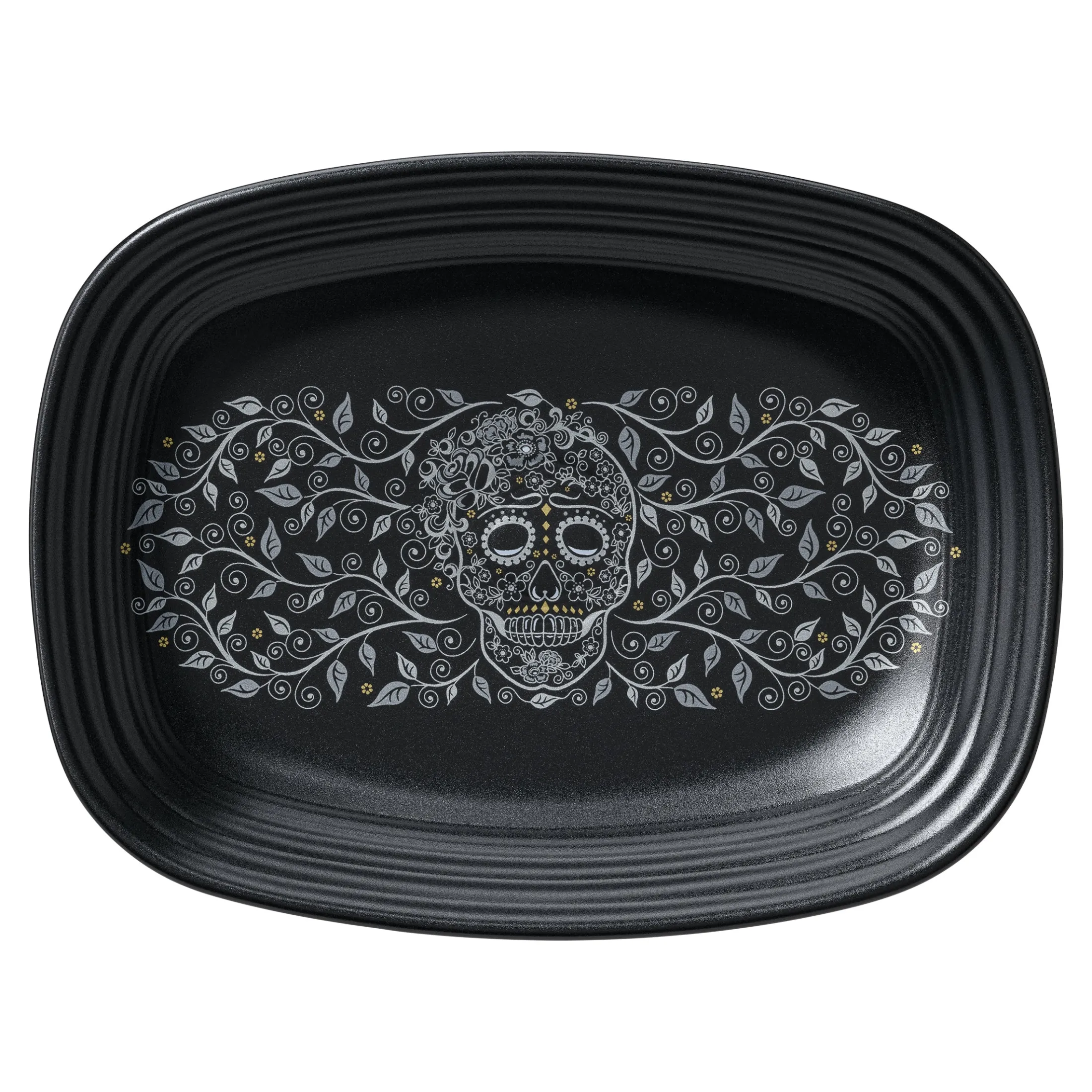 Retired SKULL AND VINE 12 Inch Large Rectangular Platter