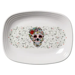 Retired SKULL AND VINE SUGAR 12 Inch Large Rectangular Platter