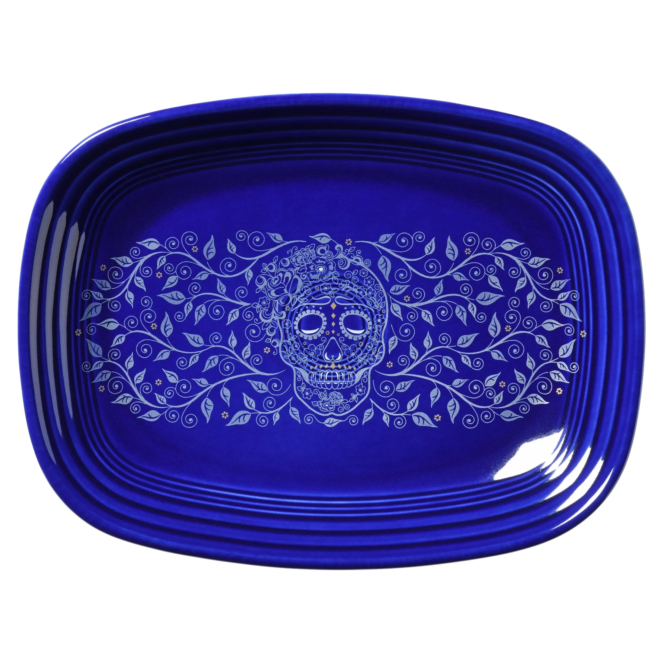 Retired SKULL AND VINE TWILIGHT 12 Inch Large Rectangular Platter