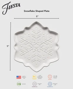 Retired Snowflake Shaped Plate 9 Inch
