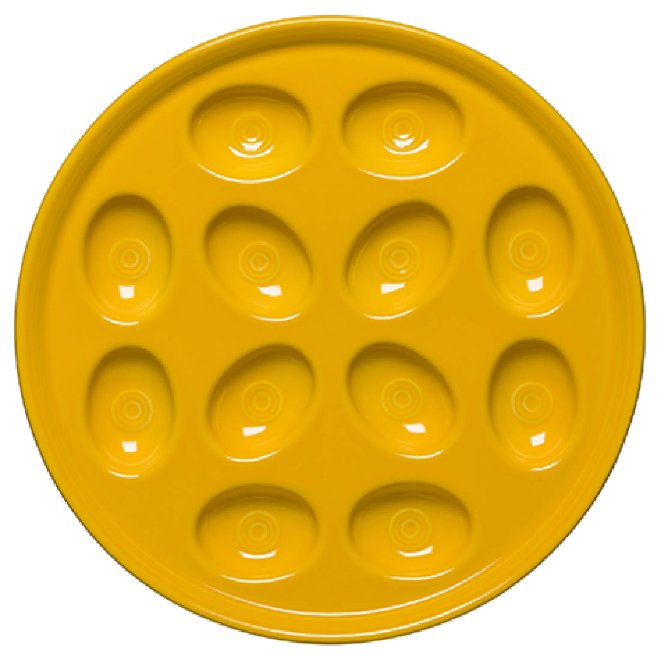 Round Egg Serving Platter 11 1/4 Inch