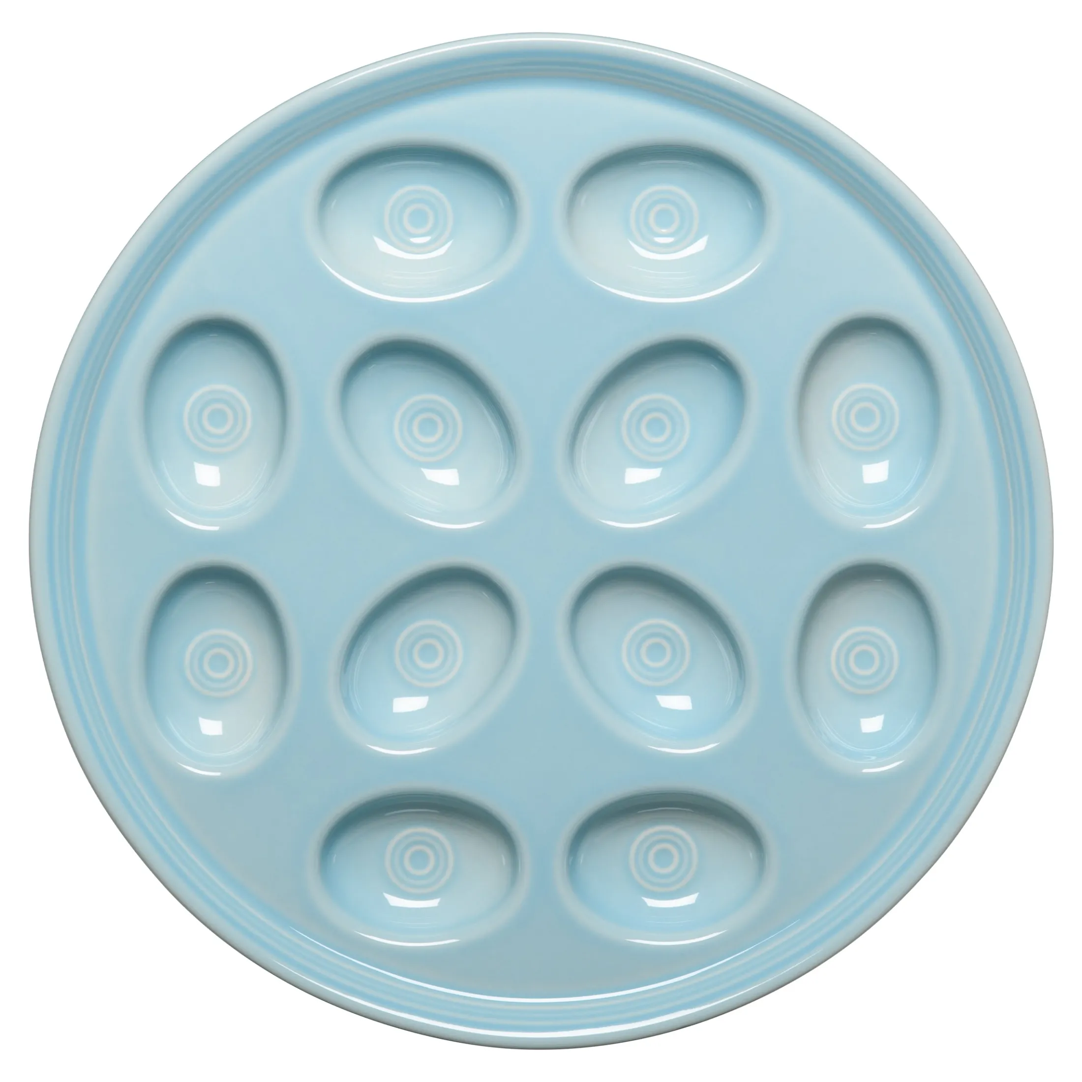 Round Egg Serving Platter 11 1/4 Inch
