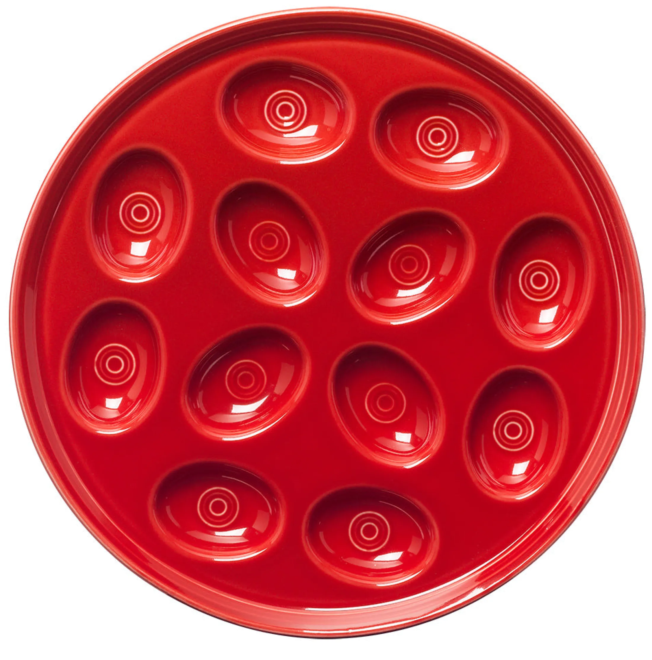 Round Egg Serving Platter 11 1/4 Inch