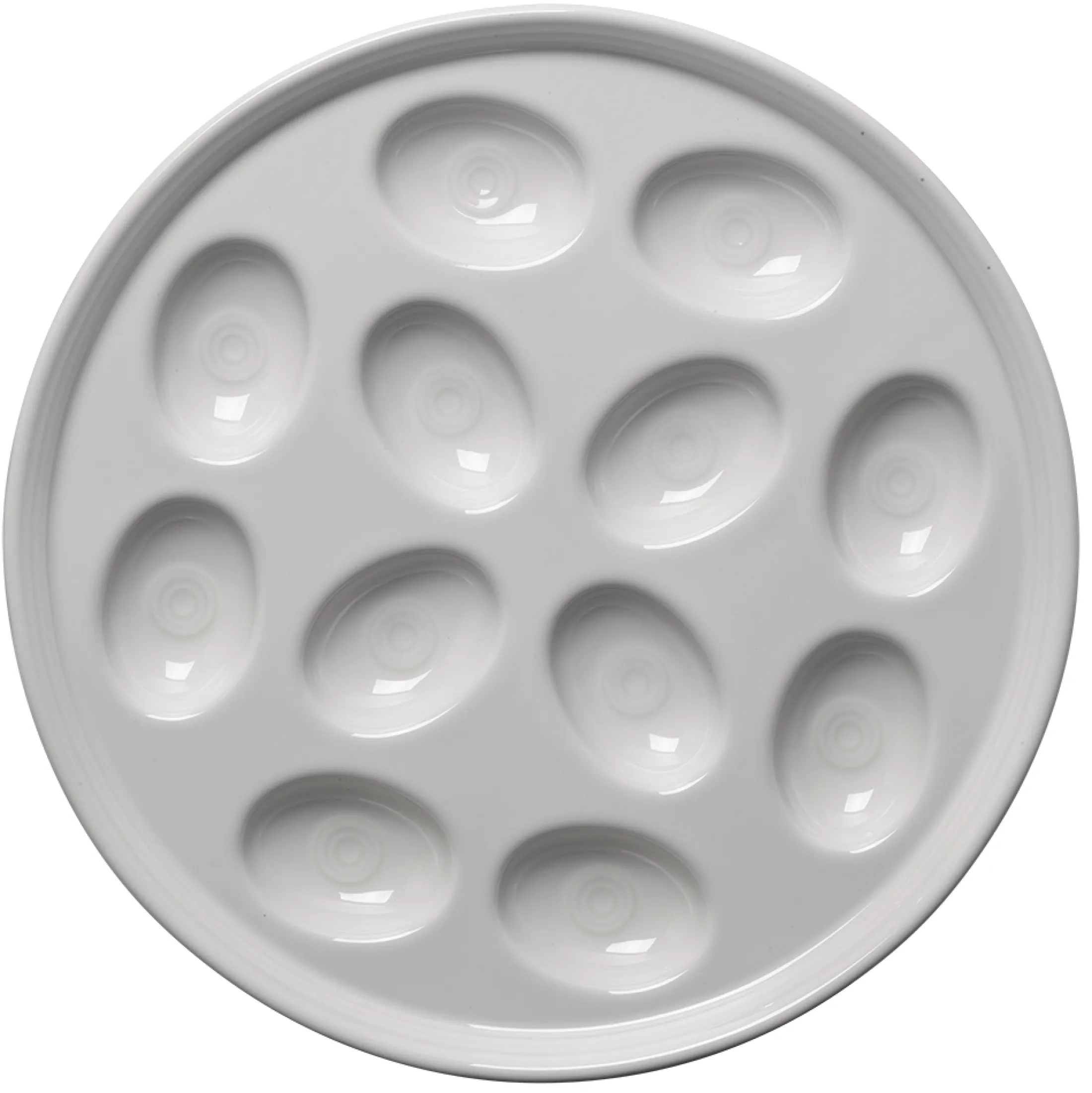 Round Egg Serving Platter 11 1/4 Inch
