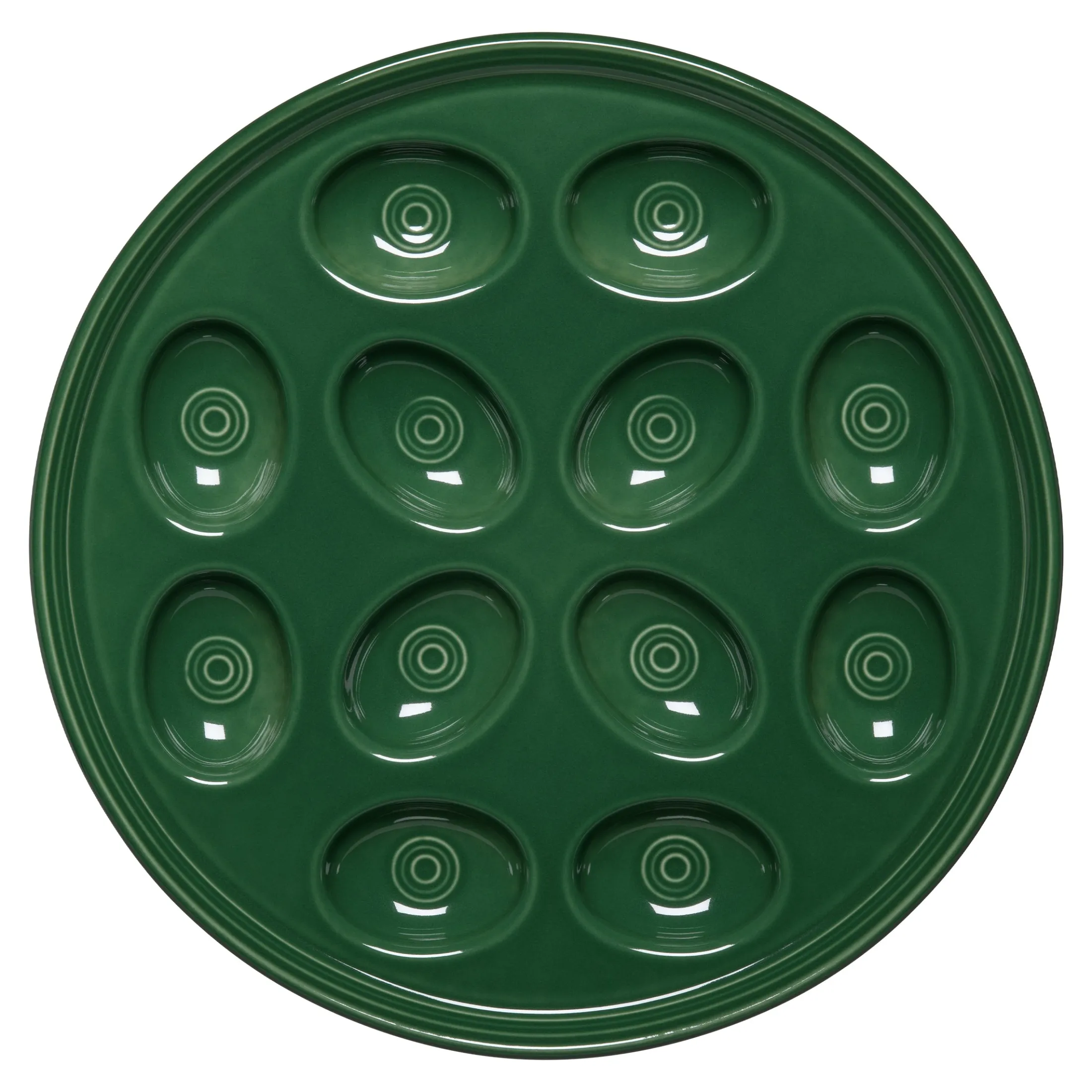 Round Egg Serving Platter 11 1/4 Inch