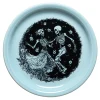 Skeleton Duet Sky Bistro Coupe 9 Inch Luncheon Plate