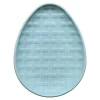 Sky Embossed Egg Shaped Plate 10 Inch