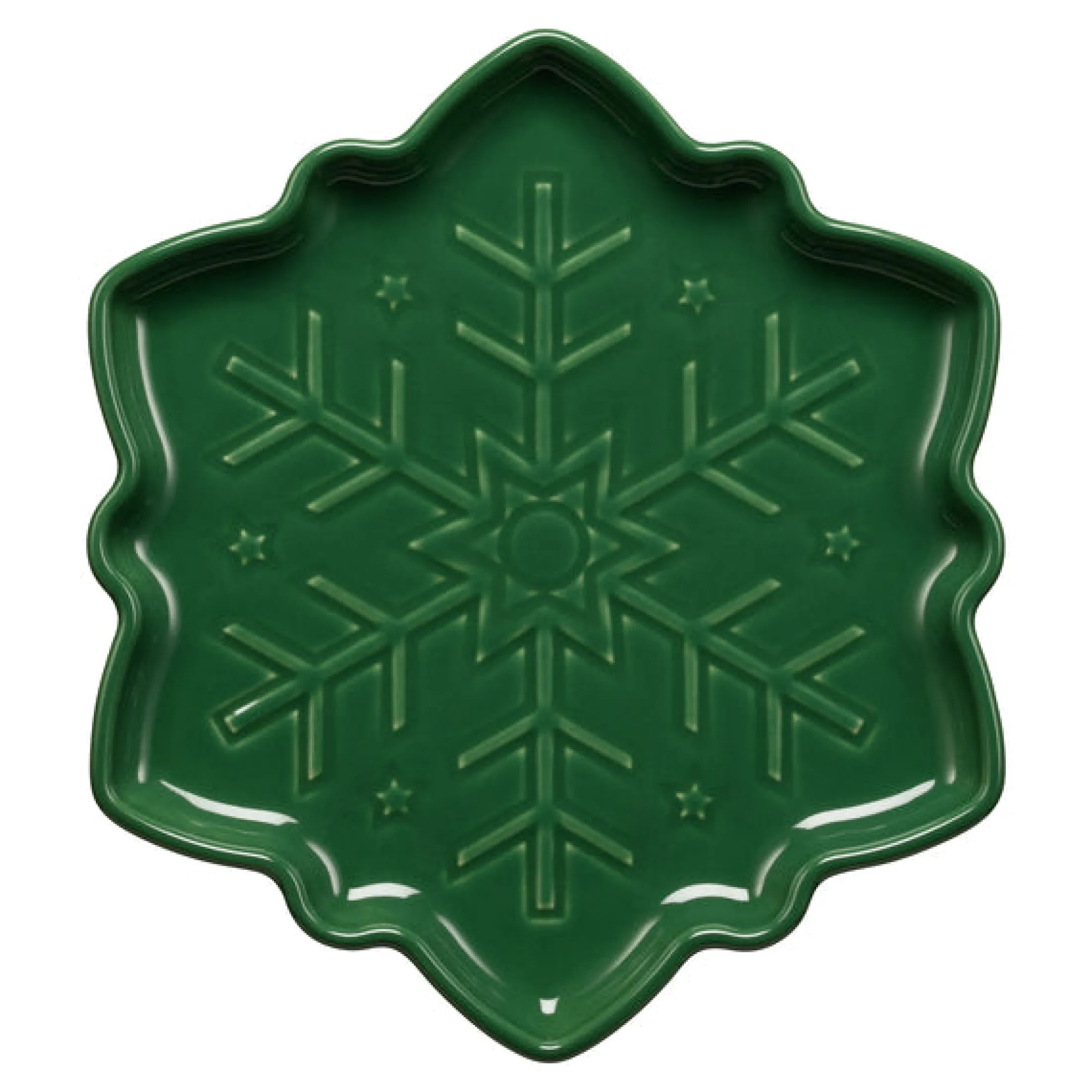 Snowflake Shaped Plate 9 Inch