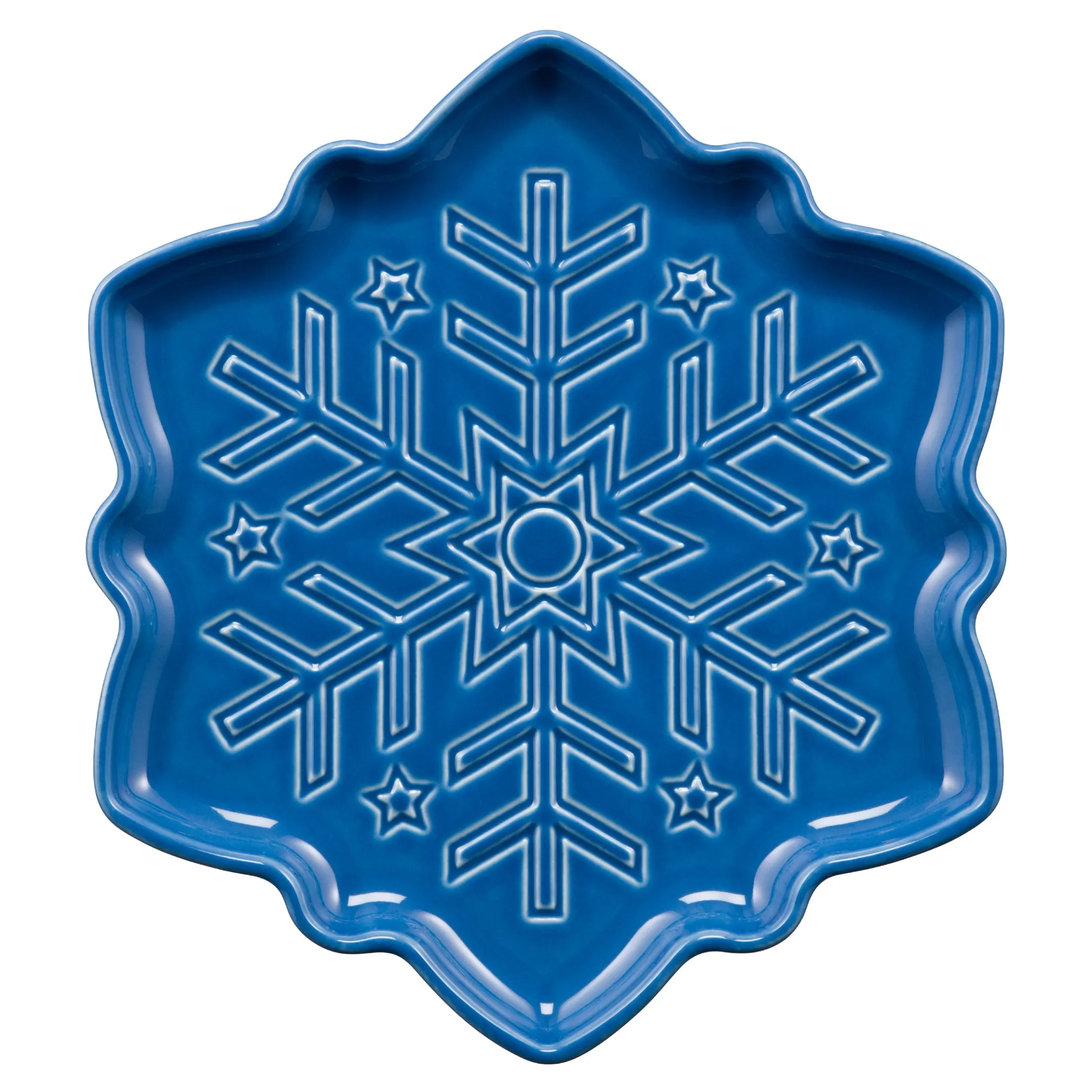Snowflake Shaped Plate 9 Inch