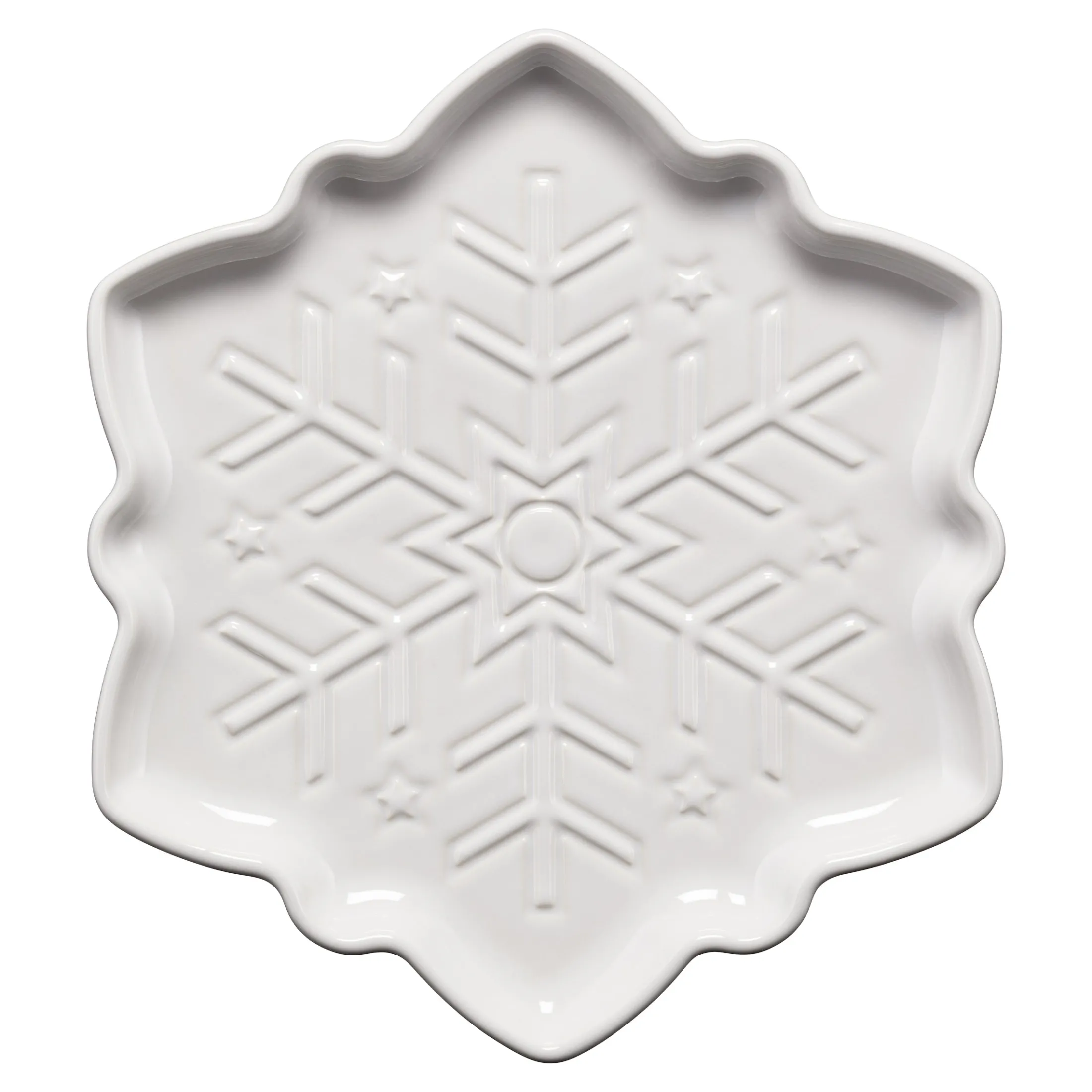 Snowflake Shaped Plate 9 Inch