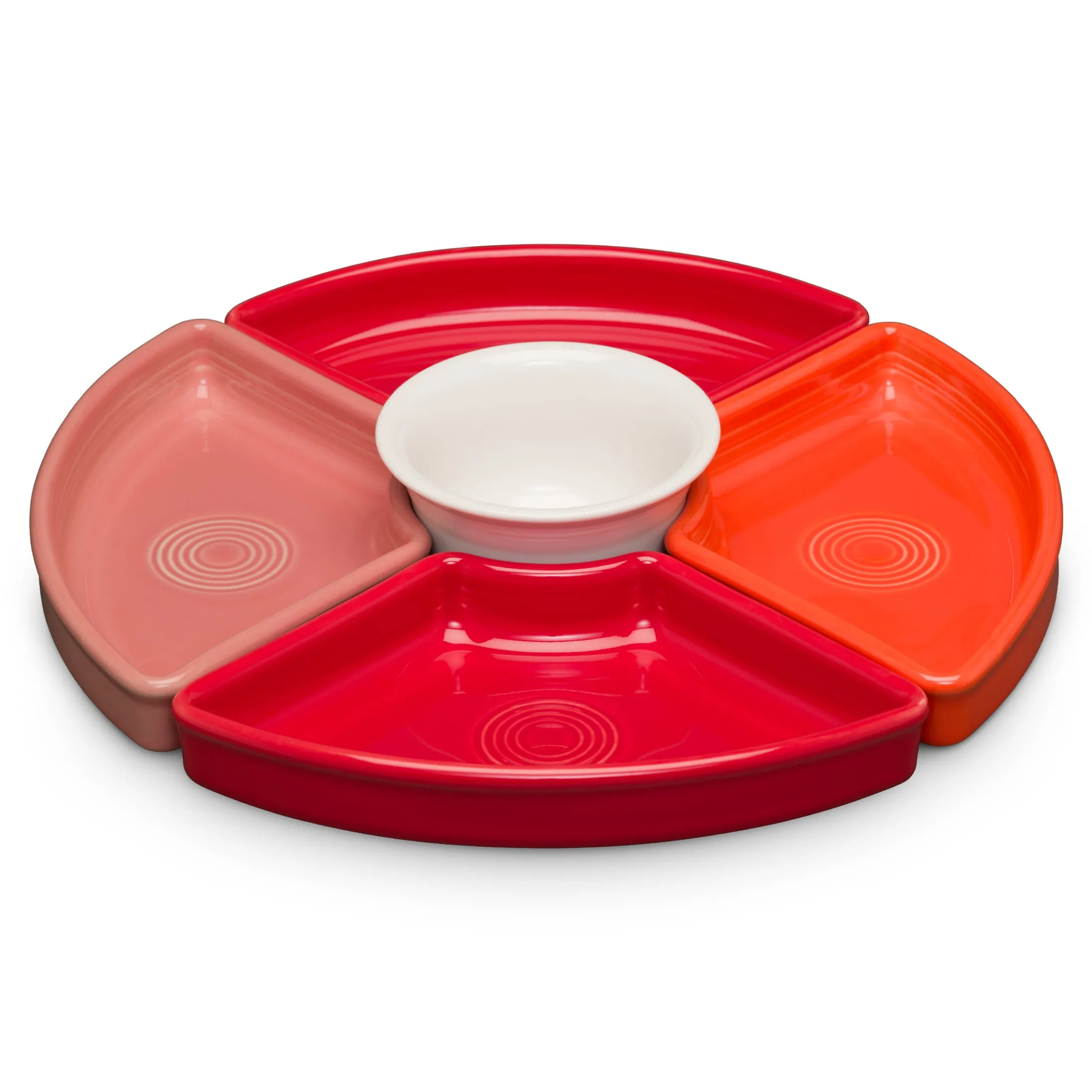 Sunset Horizon 5-Piece Mixed Colors Entertaining Set 8 1/5 Inch