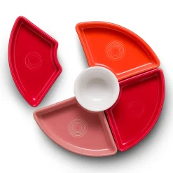 Sunset Horizon 5-Piece Mixed Colors Entertaining Set 8 1/5 Inch