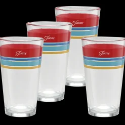 Vibrant 16 oz. Edgeline Cooler Glass - Set of 4