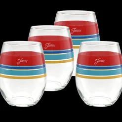 Vibrant 15 oz. Edgeline Stemless Wine – Set of 4