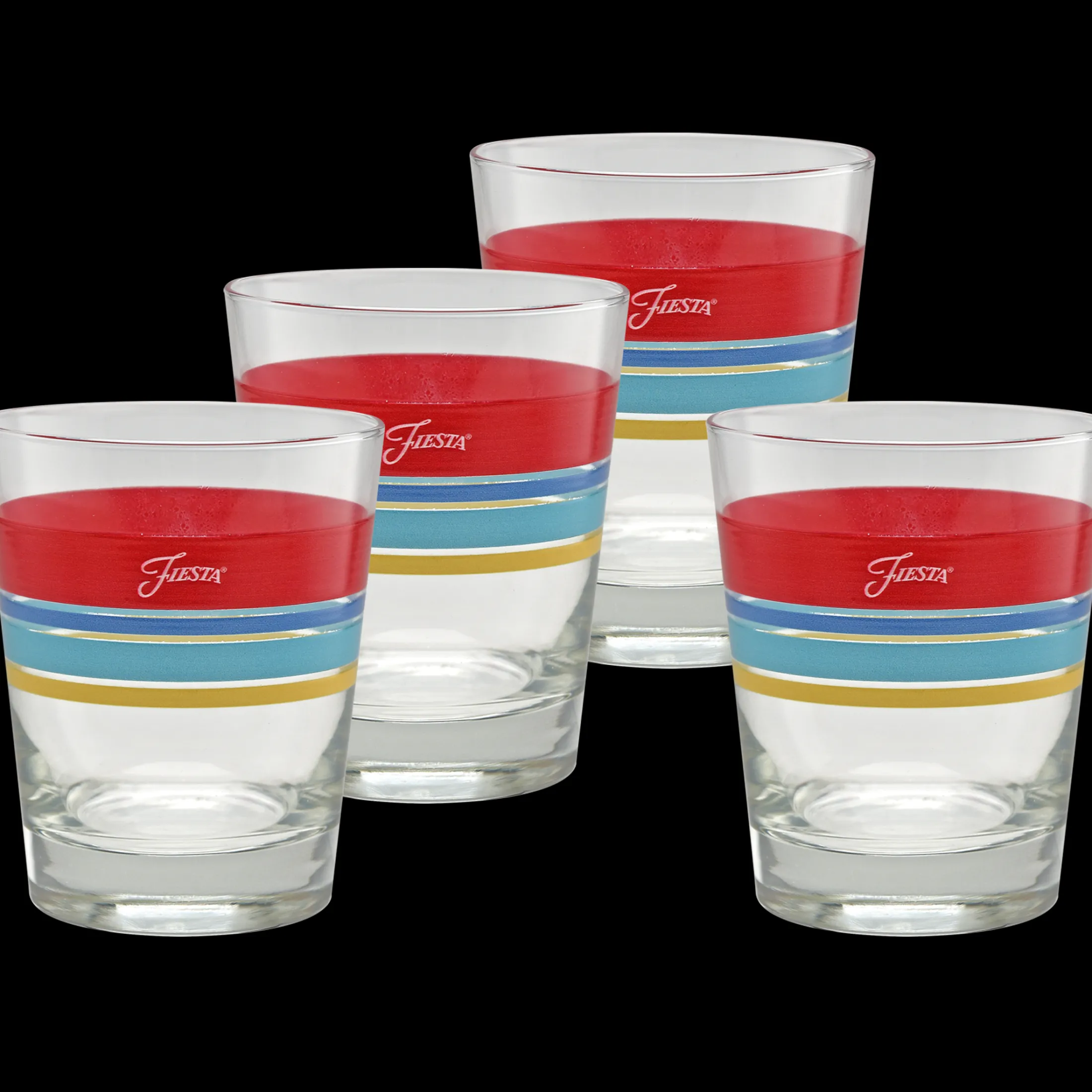 Vibrant 15 oz. Edgeline Tapered Double Old Fashion – Set of 4