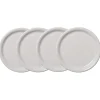 White Bistro Coupe 10 1/2 Inch Dinner Plate, Set of 4