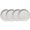 White Bistro Coupe 9 Inch Luncheon Plate, Set of 4