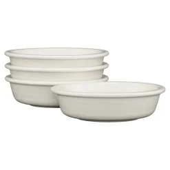 White Classic Rim 6 7/8 Inch Cereal Bowl 19 OZ, Set of 4