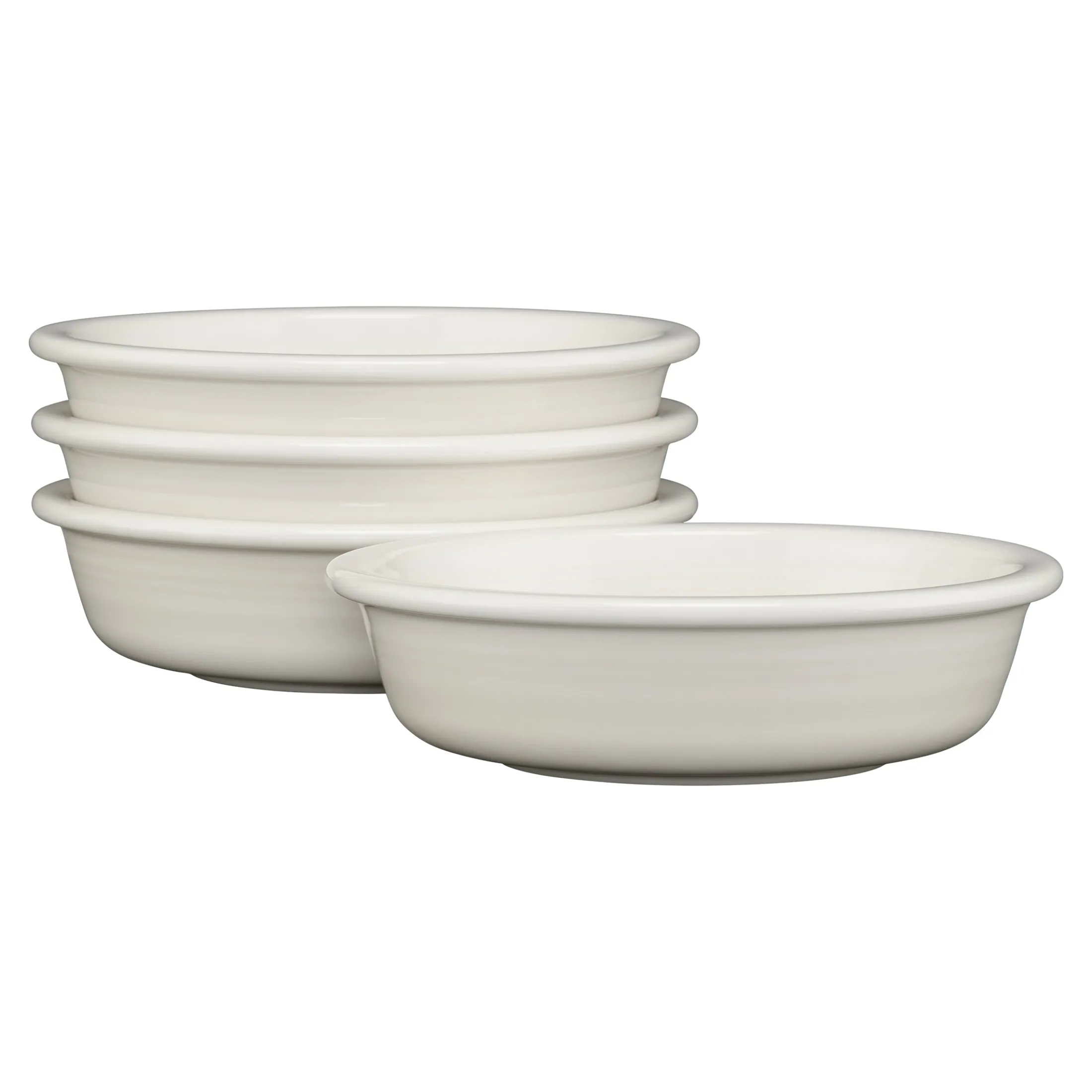 White Classic Rim 6 7/8 Inch Cereal Bowl 19 OZ, Set of 4