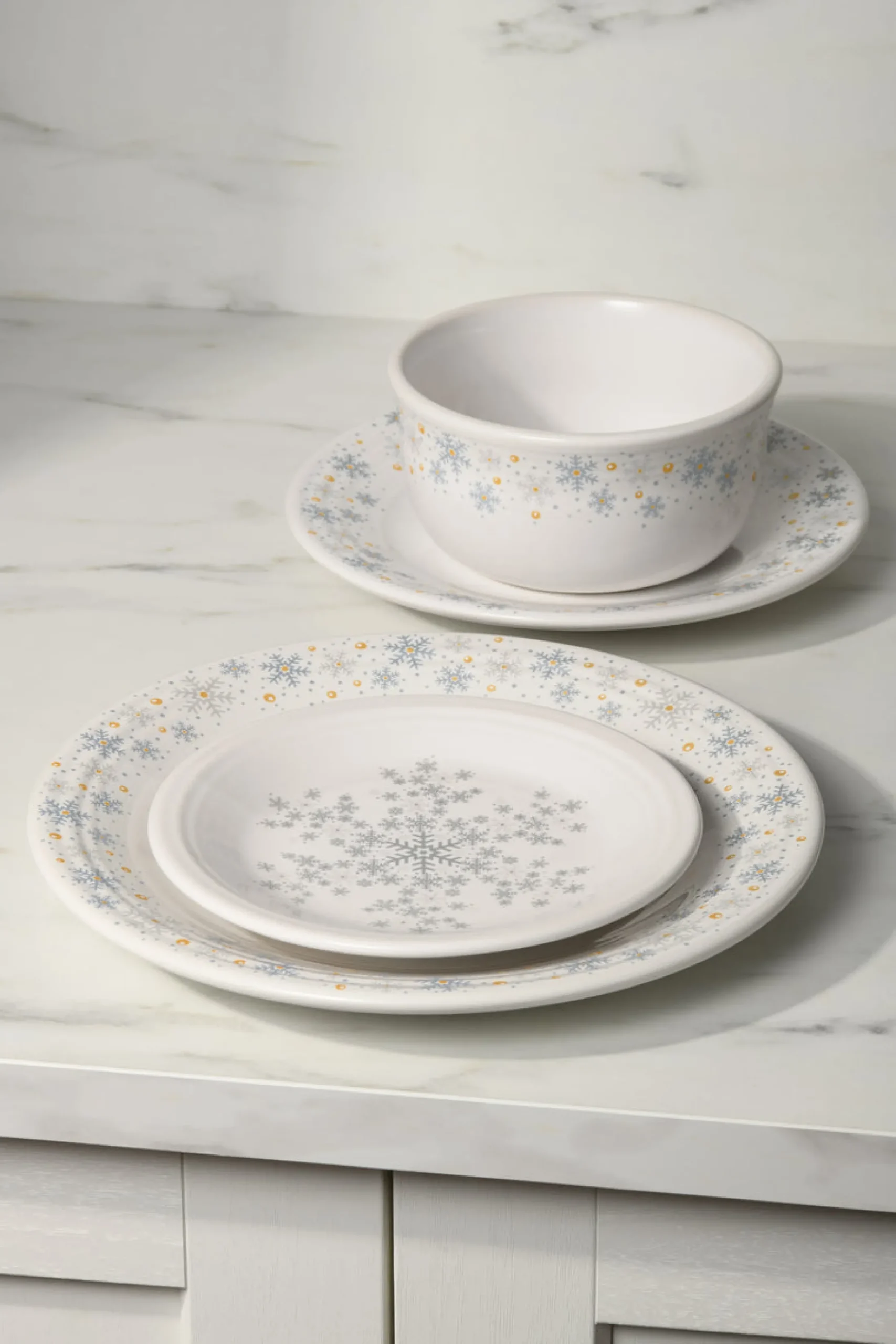 White Snowflake All-Purpose 6 Inch Gusto Bowl 28 OZ